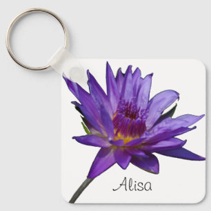 Porte-clés Nénuphar violet Porte - clé Lotus