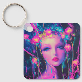 Porte-clés Neon, déesse Alien
