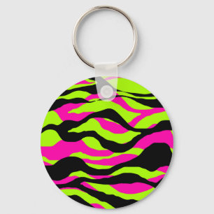 Porte-clés Neoncore Tricolor Poster de animal Zebra