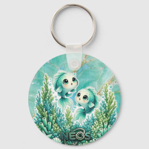 Porte-clés Neos Kawaii Zodiaque Poissons