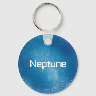 Porte-clés Neptune Planet en bleu moyen