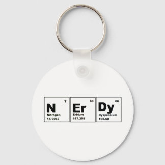 Porte-clés Nerdy Produit de chimie !