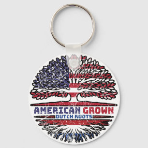 Porte-clés Netherlands Dutch US American USA États-Unis