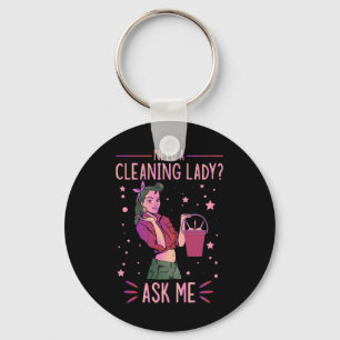 Porte-clés Nettoyage Lady Ménagère Ménagère Entretien Nettoya