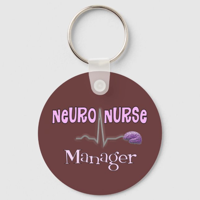 Porte-clés Neuro Nurse Manager Cadeaux (Recto)