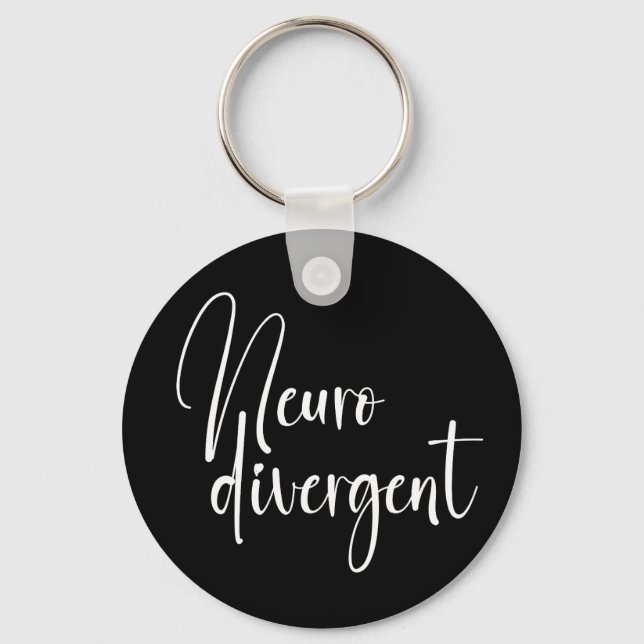 Porte-clés Neurodivergent | Sensibilisation à la diversité ne (Recto)