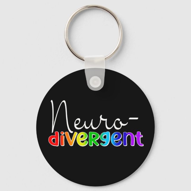 Porte-clés Neurodivergent | Sensibilisation à la neurodiversi (Verso)
