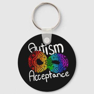 Porte-clés Neurodiversité Autisme Acceptation Porte - clé arc