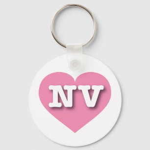 Porte-clés Nevada Solid Coeur Rose - Big Love