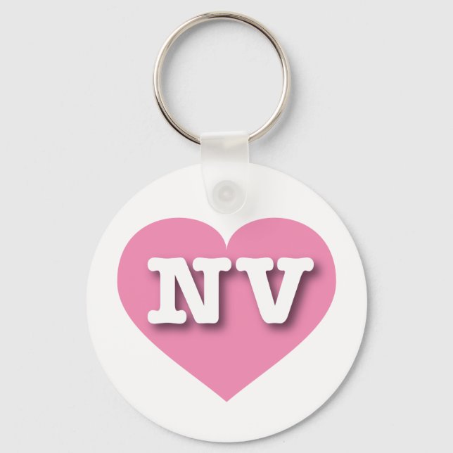 Porte-clés Nevada Solid Coeur Rose - Big Love (Recto)