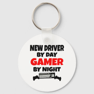 Porte-clés New Driver by Day Gamer by Night