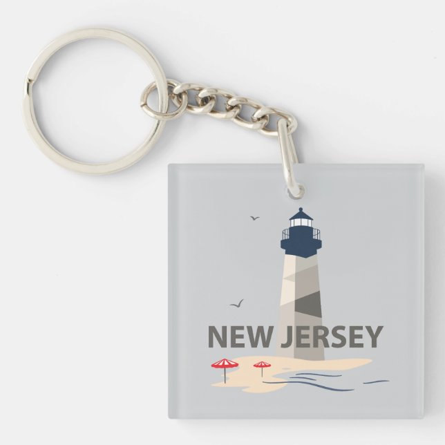 Porte-clés New Jersey, États-Unis d'Amérique (Devant)