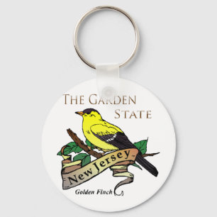 Porte-clés New Jersey Garden State Golden Finch