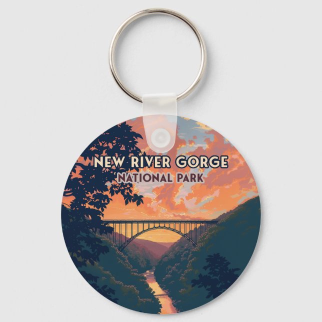 Porte-clés New River Gorge National Park West Virginia Bridge (Recto)