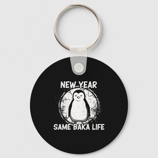 Porte-clés New Year Same Baka Life Baka Penguin  (Recto)