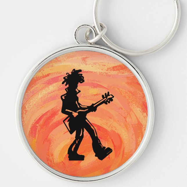 Porte-clés New York Boogie Nights Guitare Orange (Devant)