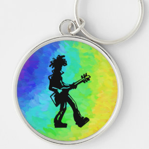 Porte-clés New York Boogie Nights Guitare Rainbow