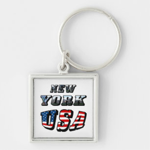 Porte-clés New York Picture et USA Text