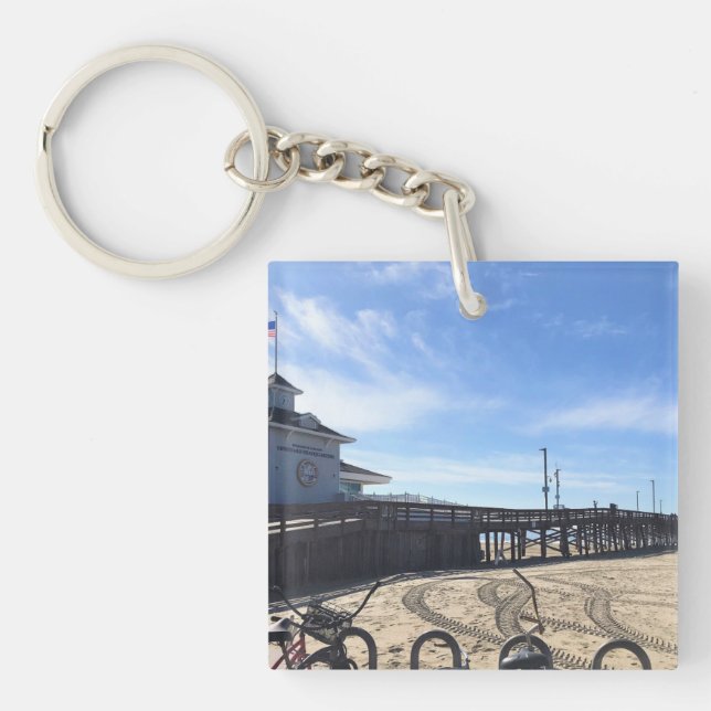Porte-clés Newport Pier, Newport Beach, Californie (Devant)