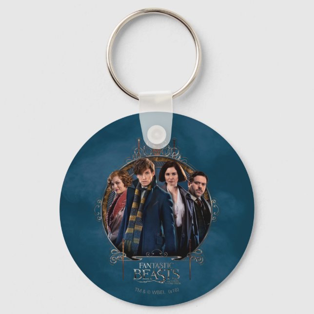 Porte-clés NEWT SCAMANDER™ et entreprise Art Nouveau Frame (Recto)