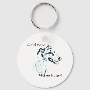 Porte-clés Nez Froid Gris, Coeur Chaud