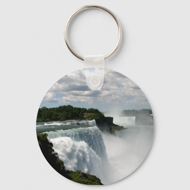 Porte-clés Niagara Falls : Chutes américaines et canadiennes  (Recto)