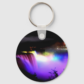 Porte-clés Niagara-Falls-sous-projecteurs-la nuit