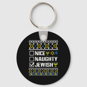 Porte-clés Nice Naughty Jewish Hanoukka Chanukah Juive Sweat
