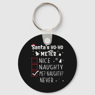 Porte-clés Nice Naughty Me Naughty Never Christmas Liste 1