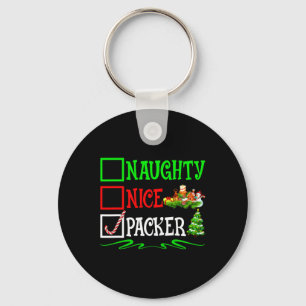 Porte-clés Nice Naughty Packer Père Noël Liste de Noël