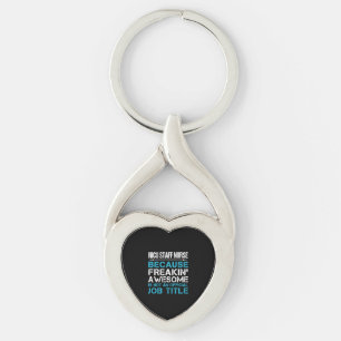 Porte-clés Nicu Infirmière T Chemise - Freaking Awesome Cadea