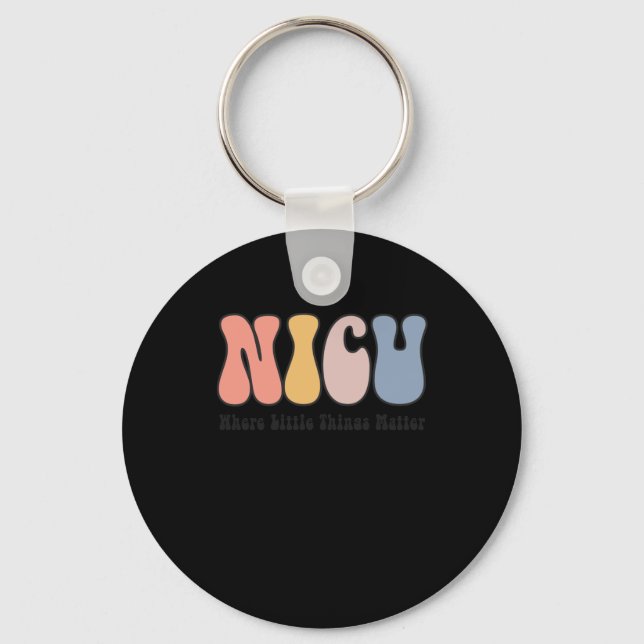 Porte-clés Nicu - Unité de soins intensifs néonatals - Où (Recto)