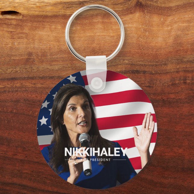 Porte-clés Nikki Haley à la présidence 2024 (Recto)