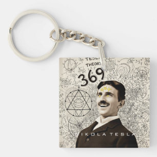 Porte-clés Nikola Tesla - 369 Clé pour l'Univers