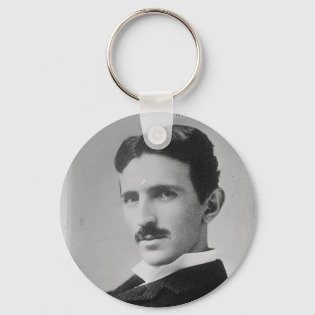 Porte-clés Nikola Tesla Portrait (Recto)