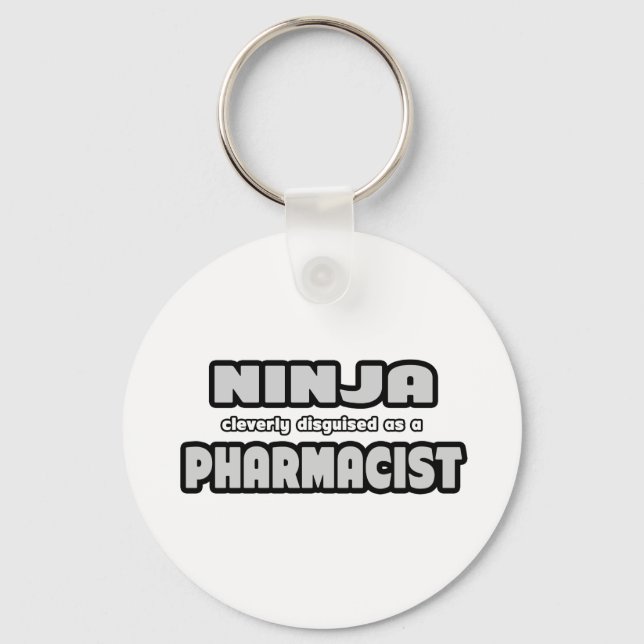 Porte-clés Ninja Clairement déguisée En Pharmacien (Recto)