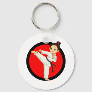 Porte-clés Ninja/Karate Girl