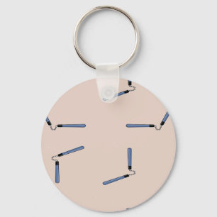 Porte-clés Ninja nunchaku sur le brun
