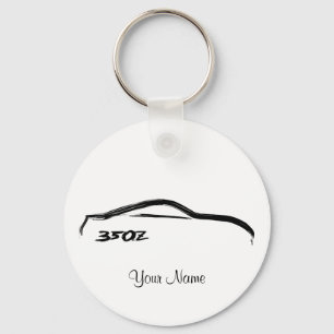 Porte-clés Nissan 350Z Black Brushstroke Logo