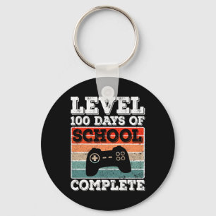 Porte-clés Niveau 100 Jours D'École Complet Gamer Garçons Vid
