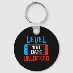 Porte-clés Niveau 100 Jours Scolaire Déverrouillé Gamer Boys