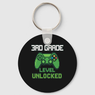 Porte-clés Niveau 3e débloqué Gamer Ck pour garçons rentrée s