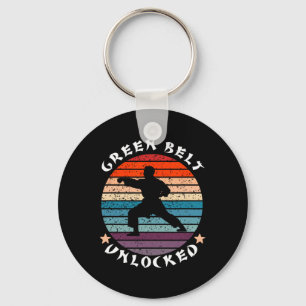 Porte-clés Niveau Ceinture verte Déverrouillé Réussite Karate