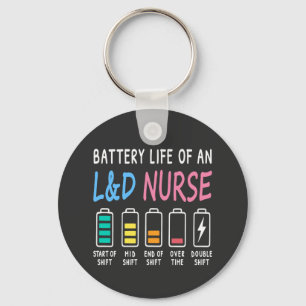 Porte-clés Niveau de batterie d'un graphique d'humour d'infir