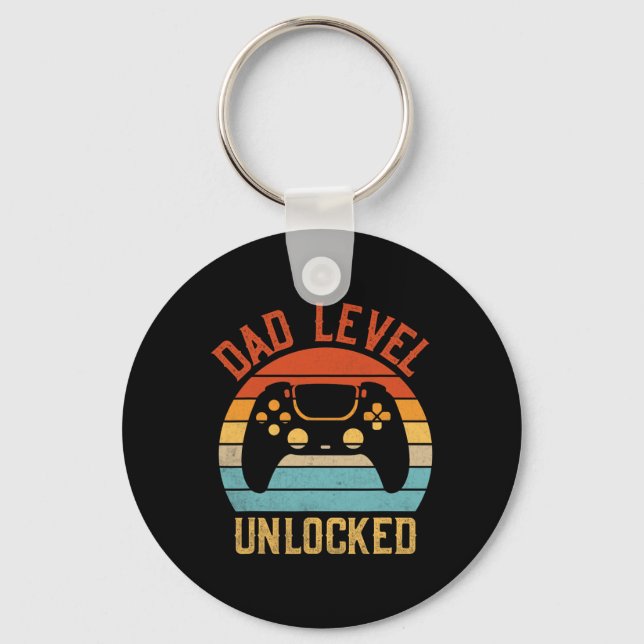 Porte-clés Niveau Papa Déverrouillé - Jeu Lover Gamer Bientôt (Recto)