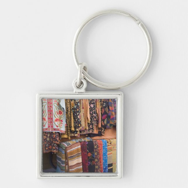 Porte-clés NM, Nouveau-Mexique, Père Noël Fe, vêtements Navaj (Devant)