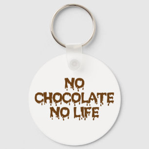 PORTE-CLÉS NO CHOCOLATE NO LIFE