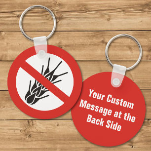 Porte-clés No Gluten Sign Keychain