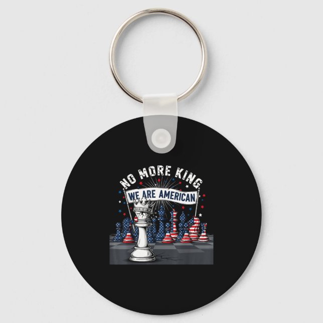 Porte-clés No King In America Gift Men Women  (Recto)