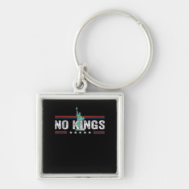 Porte-clés No Kings Day Retro Classic Design (Devant)